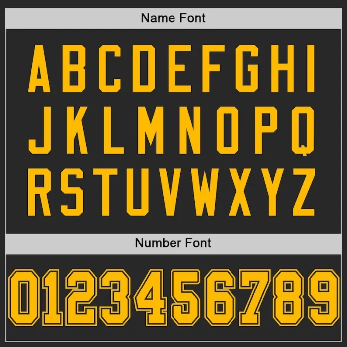 Custom Black Gold Mesh Authentic Football Jersey - Image 4