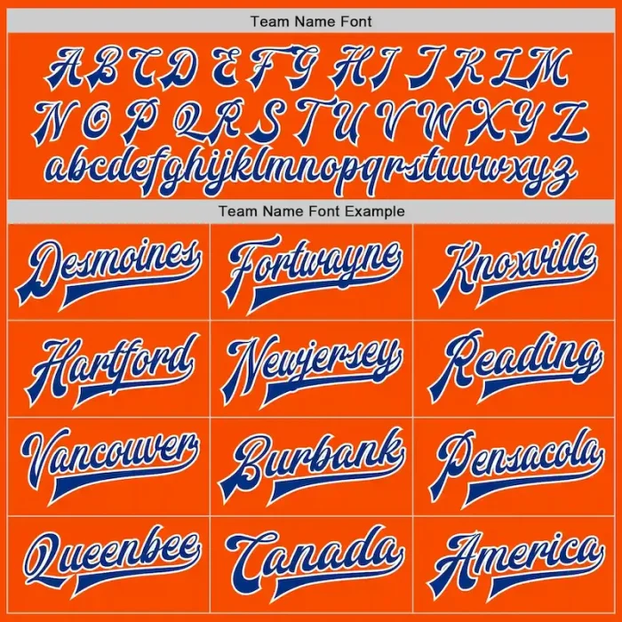 Custom Orange Royal-White Bomber Full-Snap Varsity Letterman Jacket - Image 6