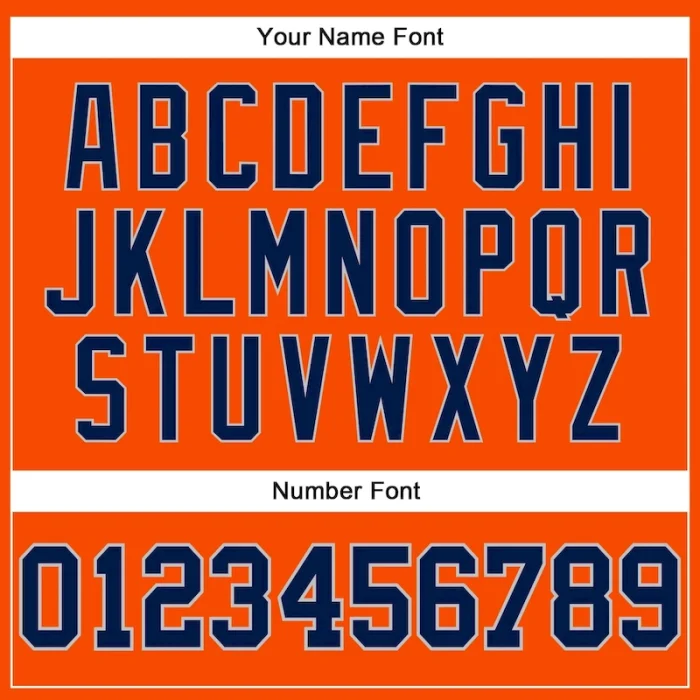 Custom Orange Navy-Gray Authentic Throwback Basketball Jersey - Image 4