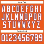 Custom Orange White-Purple Hockey Lace Neck Jersey - Image 5