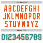 Custom White Teal-Orange Authentic Raglan Sleeves Baseball Jersey - Image 5
