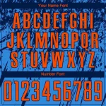 Custom Powder Blue Orange-Navy Sublimation Soccer Uniform Jersey - Image 5