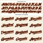 Custom Cream Black Pinstripe Black-Orange Authentic Baseball Jersey - Image 4