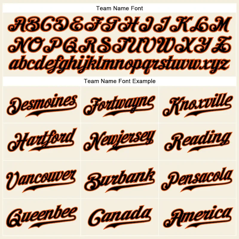 cream_0105-3.webp Custom Cream Black Pinstripe Black-Orange Authentic Baseball Jersey - Image 4