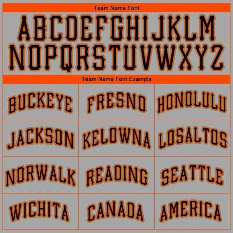 gray_0081-4.webp Custom Gray Black-Orange Authentic Baseball Jersey - Image 5