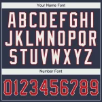 Custom Navy Red-White Performance T-Shirt - Image 3