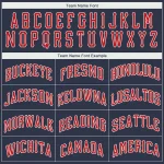 Custom Navy Red-White Performance T-Shirt - Image 4